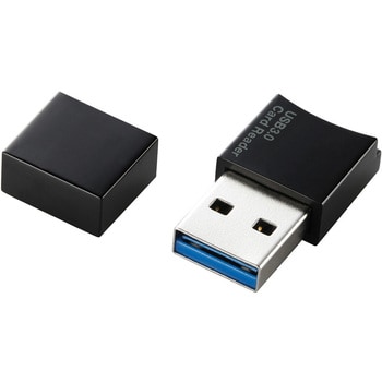 メモリリーダライタ microSD専用 USB3.0 ストラップ付 エレコム 外付メモリカードリーダー 【通販モノタロウ】 MR3-C008BK