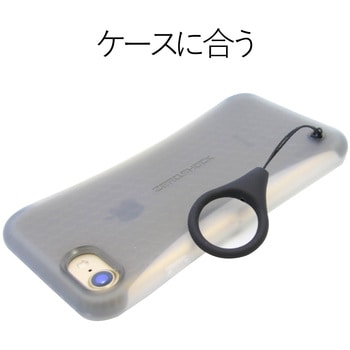 スマートフォン用ストラップ リングストラップ シリコン エレコム