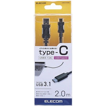 リーダーメディアテクノ Lazos Quickcharge3 0 対応 Usb2 0 Type C Aケーブル 1m 黒 L Tc5 Bk1