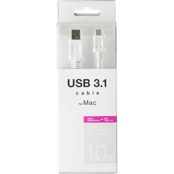 USBケーブル タイプCケーブル C-A 3.1 ホワイト エレコム