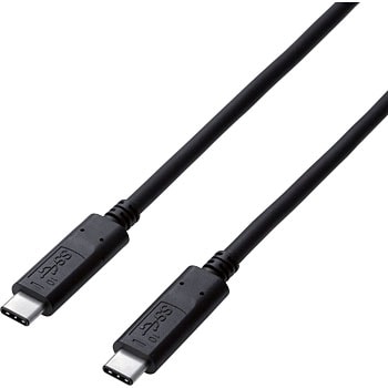 USBケーブル タイプCケーブル C-C 3.1 3A出力 PD対応 ブラック エレコム