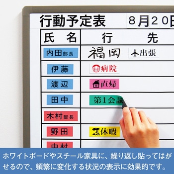 テプラPROテープ マグネットテープ(白に赤文字) キングジム