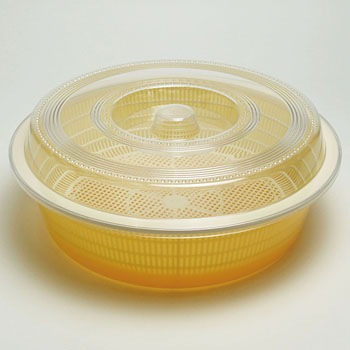 L シクラメン蓋付き丸水切りセット 1個 オルディ 通販サイトmonotaro