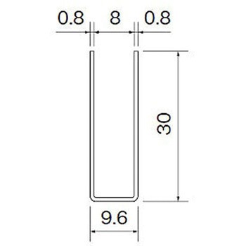 ステン 7ミリハカマ HL 30x2000 スリーナイン島野