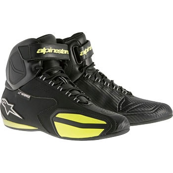 Alpinestars バイク用ブーツ 黒/黄色グローブ付き