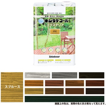 47670450000 水性キシラデコールエクステリアS 水性木部保護塗料(木目を活かした半透明着色仕上げ) 大阪ガスケミカル 23754623