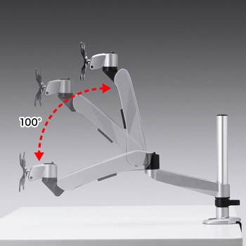 CR-LA1003N 水平垂直多関節液晶モニターアーム サンワサプライ デスク