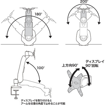 垂直液晶モニターアーム サンワサプライ
