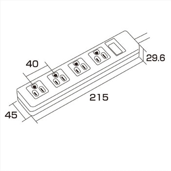 電源タップ サンワサプライ