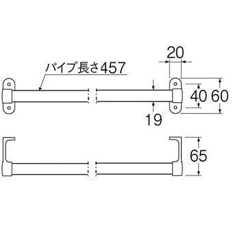 丸タオル掛 SANEI