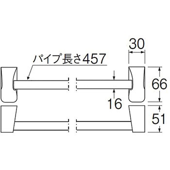 Lタイプタオル掛 SANEI