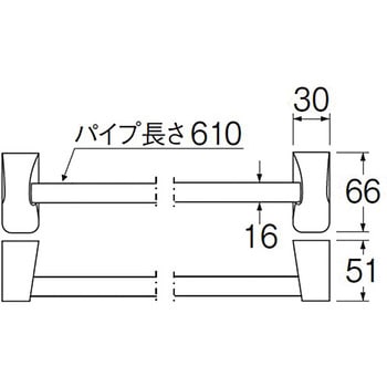 Lタイプタオル掛 SANEI