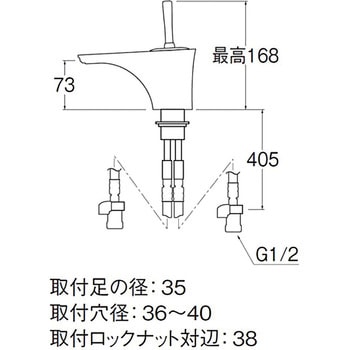 シングルワンホール洗面混合栓 SANEI