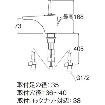 シングルワンホール洗面混合栓 SANEI