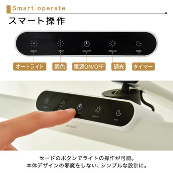wasser91 T字型 ワイドLEDデスクライト クランプ式 大河商事