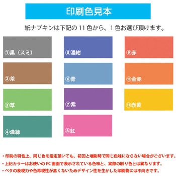 【名入れ】紙ナプキン 6折(手書き可/データ作成対応) ゆにねーむ