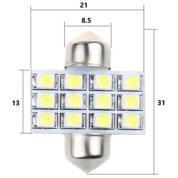 12LEDランプ T10×31 モノタロウ