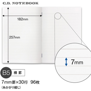 プレミアムCDノートB5 日本ノート