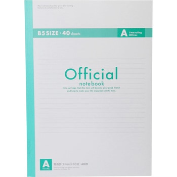 オフィシャルノート40枚 A罫 日本ノート