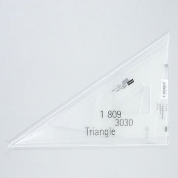 三角定規 30cmX3mm 目盛り無し 内田洋行