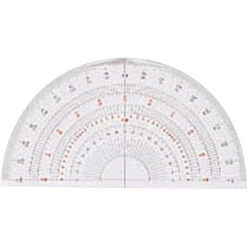 B 15 39 0015 半円分度器 15cm 1枚 岡本製図器械 通販モノタロウ