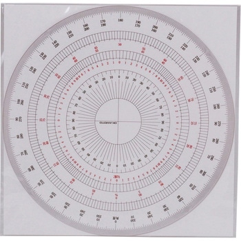 BO-15 (39-2015) 全円分度器 15cm 1枚 岡本製図器械 【通販モノタロウ】
