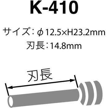 K-410 パイプロット刃 1枚 カール事務器 【通販サイトMonotaRO】