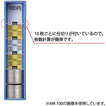 MR-100 コインレジ 差し替えコインボックス 1個 カール事務器 【通販