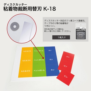 ディスクカッター替刃(フッ素コート刃) カール事務器