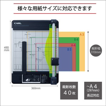 DC-210N ディスクカッター 裁断枚数40枚 カール事務器 スライド式 適合