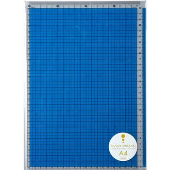 CPK-A4-B カラー方眼下敷 A4判ブルー 1枚 共栄プラスチック 【通販