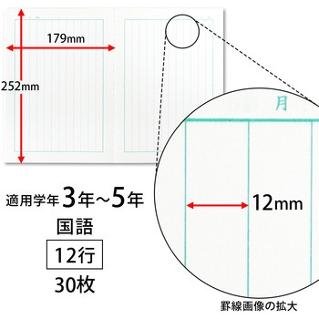 かんがえる学習帳 国語12行 日本ノート