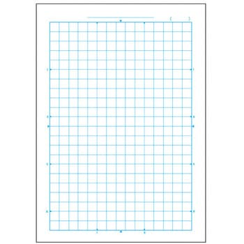 スクールノート チェック柄 10mm方眼罫 日本ノート