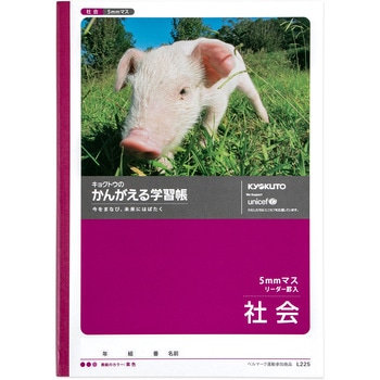 かんがえる学習帳 社会5ミリマスリーダー 日本ノート
