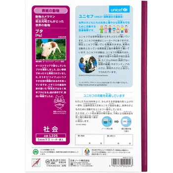 かんがえる学習帳 社会5ミリマスリーダー 日本ノート