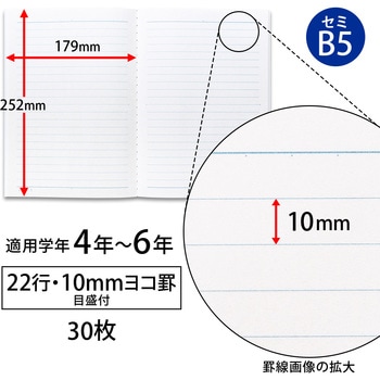 スクールノート B5 横罫 日本ノート