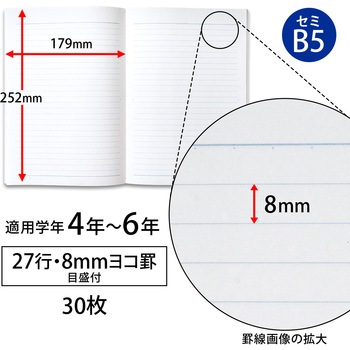 スクールノート B5 横罫 日本ノート