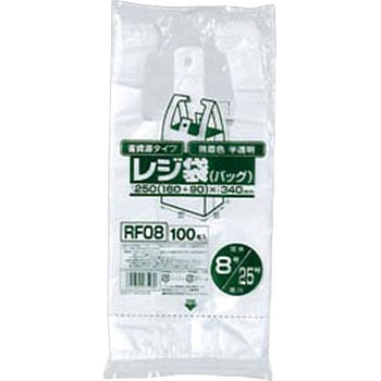 レジ袋無着色半透明省資源 (100枚入) ジャパックス
