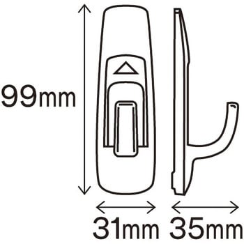 CM2L-6 3M スリーエム コマンドフック 粘着フック 1パック(6個