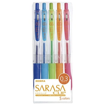 まとめ) ゼブラ ゲルインクボールペン サラサクリップ 0.5mm 10色(各色