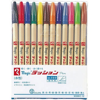 ラッションペンNO．300 12色セット 寺西化学