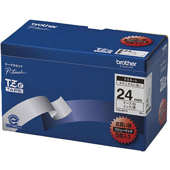 Tze 251v ピータッチ ラミネートテープ お徳用パック 1箱 5巻 ブラザー工業 通販サイトmonotaro