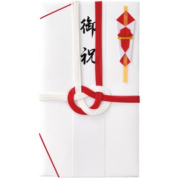 祝金封 赤白7本斜折 短冊入り マルアイ