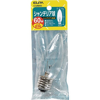 シャンデリア E26 60W ELPA