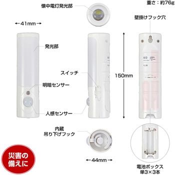 LEDセンサー付きライト ELPA