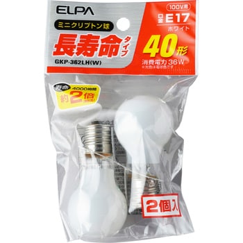 長寿命ミニクリプトン球 ELPA ミニクリプトン電球 【通販モノタロウ】