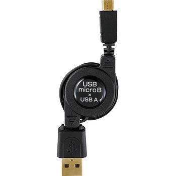 USB-USB MICRO巻取ケーブル ELPA
