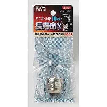 ミニボール球G5010WE26Cロング ELPA