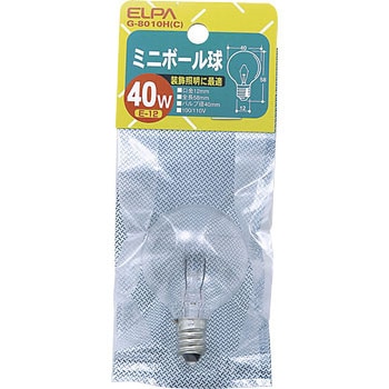 ミニボール 40W ELPA