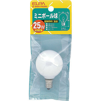 ミニボール 25W ELPA